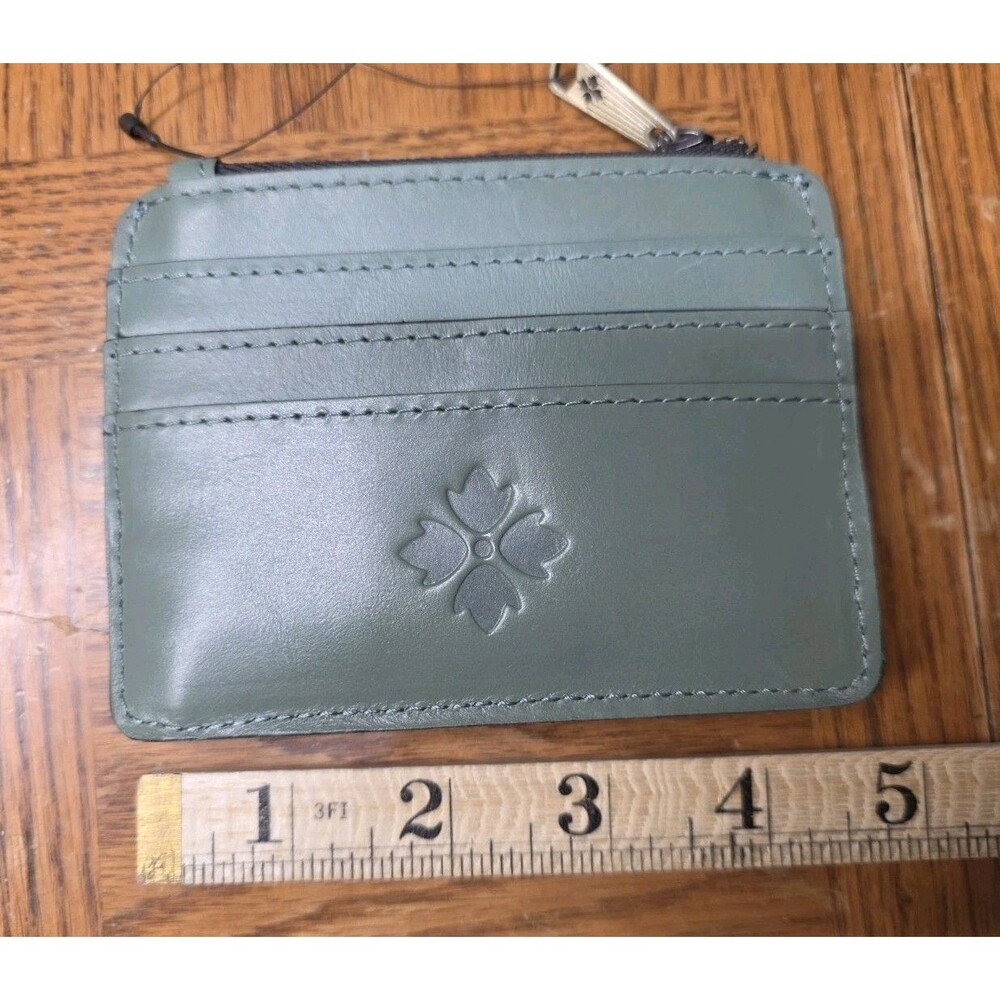 NWT Patricia Nash Cassis ID Case Card Wallet Sage Green